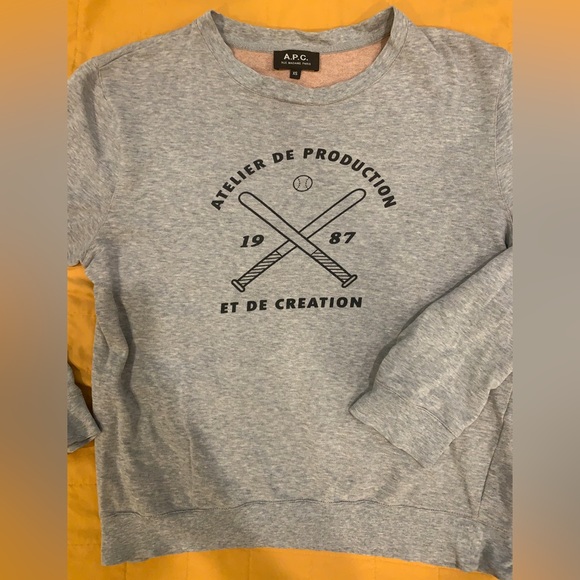 A.P.C. grey sweatshirt - Picture 2 of 4
